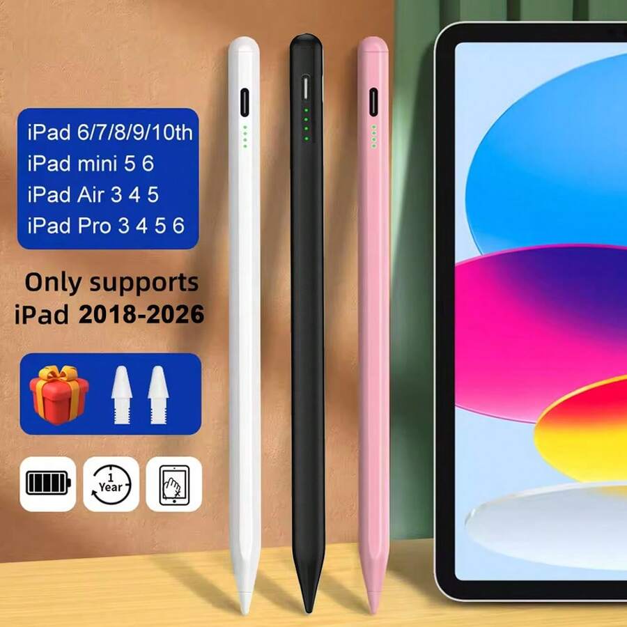 1 bút cảm ứng điện dung độ chính xác cao, độ nhạy cao, thiết kế từ tính chống chạm nhầm, phù hợp với dòng máy 2025 2024 2023 2022 2021 2020 2019 2018 4 5 9th 10th Air 5 Series - Xem 1