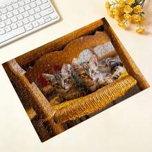 Quebra-cabeça personalizável de 1 peça, disponível em vários tamanhos para decoração de quarto/decoração de casamento/presente para namorado(a)/amigo(a)/família. Quebra-cabeça personalizável com ou sem moldura, adequado para decoração de sala de estar/casamento/quarto/casa/banheiro. Quebra-cabeça de madeira personalizado, com moldura de madeira ou apenas o quebra-cabeça, adequado para o Dia dos Pais/Dia das Mães/decoração de quarto/banheiro. - Multicolorido - Ver 6