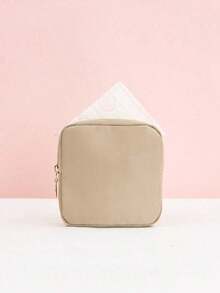 Minimalist Bag, Sanitary Pad Bag, Menstrual Bag, Tampon Bag, Sanitary Pad Storage Bag, Girls Tampon Storage Bag, Ladies Cosmetic Bag, Coin Purse, Makeup Bag, Tampon Storage Bag, Underwear Storage Bag, Tampon Storage Bag, Menstrual Cup Storage Bag, Reusable, Waterproof, Travel, Dorm, Home, Bathroom Storage Bag, Back To School Supplies, Travel Essentials, Cosmetic Bag, Holiday Essential, Cosmetic Bag, Cosmetic Storage Bag, Cosmetic Storage Bag, Holiday Winter Cosmetic Storage Bag, Cosmetic Storage - 卡其色 - 查看 5