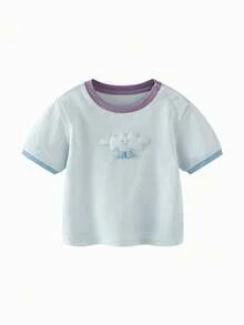 mini bala Cotton Mesh Kids T-Shirt Breathable Quick Dry Lightweight Summer Top For Baby & Toddlers 2026 - Ice Blue - View 4