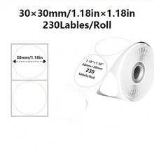 1 Roll Round Thermal Label Paper, Multi-Color Thermal Label Printing Paper, Suitable For Phomemo M220 M200 M221 M110 P50 P80 P1 Label Printers, For Barcodes/Clothing/Food/Gift Labels/Thank You Labels/Small Business/Home Thermal Label Paper - 1Roll - View 11