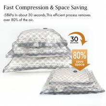 9pcs USB Electric Pump Travel Vacuum Storage Bags, Compression Seal Bags For Luggage & Handbag, Save Clothes Space - Multicolor - View 5