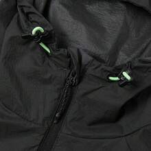 Adidas Men's Spring New Sporty Casual Simple Loose Thin Hooded Jacket JI8658 - Black - View 9