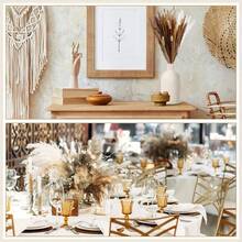 100 PCS  Pampas Grass Bundle - Dried Rattan Reeds For Boho Home Decor, Wedding Centerpieces, Christmas Party Supplies. - 100 CHIẾC - Xem 3