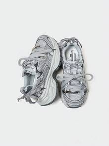 MASKERT Women's Casual Sports Shoes, Dad Shoes, Running Shoes, Women's Yoga Fitness Sports Shoes, Daily Workout Casual Shoes, Multi-Functional Comfortable - Grey - View 7