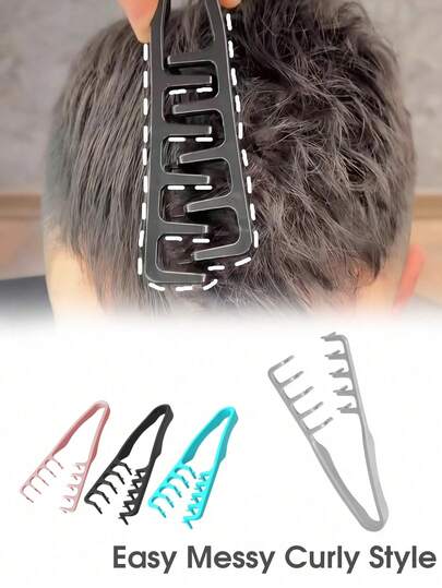 Lược chải tóc răng thưa, mềm mại, kiểu Hàn Quốc giúp che phủ ngọn tóc chẻ và tạo kiểu tóc xoăn, dụng cụ tạo kiểu đa năng dùng tại nhà và salon, unisex, phụ kiện phòng tắm, thích hợp làm quà sinh nhật, đám cưới, kỷ niệm, lễ Phục sinh, tựu trường, ngày Cá tháng Tư cho phụ nữ, mẹ, bạn bè, người yêu. Đây gần như là một món quà hoàn hảo.