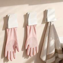 Kitchen Glove Organizer | Wall-Mounted Rubber Glove Hanger With Contemporary Style, Plastic Material - Multicolor - View 2