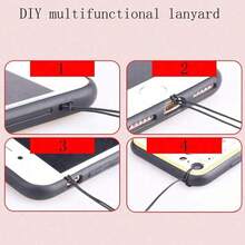 1pc Plaited Phone Lanyard Strap, Adjustable Long Crossbody, Anti-Slip Anti-Drop With Connector, Fits Most Phone Cases Gifts For Mother, Family, Friends, Birthday, Holiday Phone Charm, Phone Chain - Nhiều màu - Xem 4
