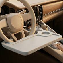 2-in-1 Lenkrad Tablett | Multifunktionales Auto Tablett und Laptop Tablett mit Getränkehalter | Hergestellt aus hochfestem ABS Material, langanhaltend | Geeignet für Limousinen, SUVs, Lkws und Wohnmobile | Unverzichtbar zum Essen, Arbeiten und Schreiben beim Parken | Minimalistisches Design verbessert die Nutzung des Stauraums im Auto | Unverzichtbares Kfz-Zubehör für Frauen und Reisende, steigert den Komfort und die Bequemlichkeit im Auto - Mehrfarbig - Übersicht 10