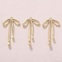 1pc/3pcs/10pcs Smooth Elegant Bow Tie Pendant, Versatile DIY Jewelry Accessory For Earrings, Necklaces, Pendants, Bracelets - DIY Bow - View 11