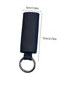 Bao da bật lửa bằng silicon có kẹp lò xo và móc khóa - Vỏ bảo vệ kẹp nhanh cho bật lửa J6 dùng một lần/có thể nạp lại. - nhiều màu - Xem 6