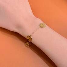 1pc Fashionable Delicate Arabic Blessing Symbol Stainless Steel Bracelet, Suitable For Women's Daily Wear, Party, And Gift - Arabic Letter Bracelet - View 3