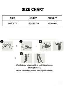 Women's Solid Color Minimalist Over-The-Knee Socks, Comfortable For Everyday Wear - White - View 3