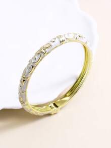 1 chiếc vòng tay kiểu Bohemian mới, mạ vàng và tráng men, thời trang, phù hợp cho bé gái và phụ nữ. - D3741 - Xem 9