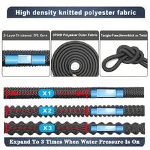 Ống tưới vườn tự thu gọn 25ft-150ft, súng phun nước áp lực cao, ống tưới vườn, phụ kiện tưới vườn - A - Xem 3
