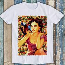 Parrot Bird Pet Lover Water Paint Art Funny Gift Tee T Shirt M1592 - 白色 - 查看 1