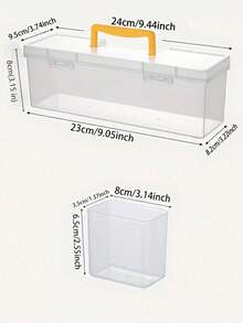 Multi-Functional Metal Tool Box, Tool And Parts Storage Box, Multi-Compartment Portable Transparent Tool Storage Box, Household Screwdriver Wrench Hardware Accessories Storage Box, Toy Storage Box, Portable Divided Storage Box - Multicolor - View 7