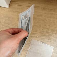 5pcs A6 PP Loose-Leaf Transparent White Pockets, 5 Sheets Per Pack, Creative Cash Budget Planning Bags, Detachable Notebook Refill - A - View 4