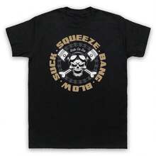 SUCK SQUEEZE BANG BLOW RIDE OR DIE ENGINE MOTORBIKER MENS & WOMENS T-SHIRT - 黑色 - 查看 1