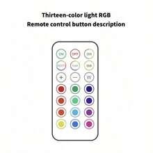 1/3/6pcs RGB Magnetic Wall Lamp With Remote Control, 13 Colors, Adjustable Color Temperature & Brightness, Timer, Tap On/Off, Suitable For Bedroom, Study, Staircase, Corridor - RGB - View 9