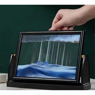 1件装3D旋转沙画疗愈玩具，感官玩具，深海沙景，流动沙画，动态沙画，节日礼物，趣味减压玩具，圣诞礼物，派对小礼物，节日礼物，课堂奖励，生日礼物，圣诞装饰，儿童派对最佳礼物，玩具