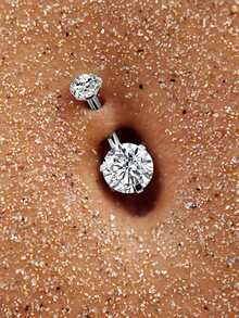 6 Piezas/Juegos Kit de Perforación de Ombligo, Kit de Perforación Profesional del Body, Kit de Pistola de Perforación de Ombligo, Kit de Perforación de Ombligo para Mujeres - Multicolor - Ver 6