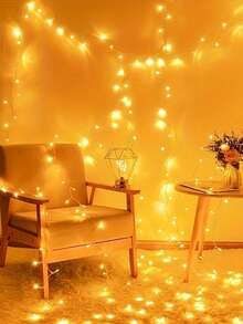 1pc Home Decor LED Fairy String Light,Bedroom Wall Decor Lights,Indoor Birthday Party Decoration String Lights,Outdoor Yard Tree Decor Lights - 均碼 - 查看 10