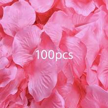 100pcs Multi-Color Artificial Rose Petals - Essential For Weddings! Beautiful Romantic Design, Made Of High-Quality Soft Non-Woven Fabric, Realistic 3D, Wrinkle-Resistant And Long-Lasting - View 10