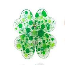 磁性方形发夹，四叶草设计，独特礼物 - 彩色 - 查看 12