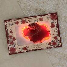 DIY Rose Burning Greeting Card Envelope Surprise Flame Box Ceremony Blessing Card Material Pack, Excluding Matches - Multicolor - View 4
