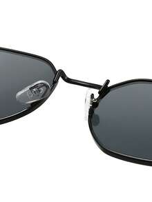 1副男士时尚优雅街头风高端时尚眼镜 - 黑色 - 查看 4