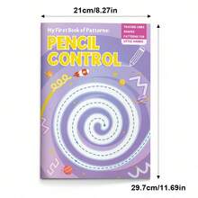 Pre-Writing Control Practice Workbook, Includes Tracing Lines And Hand Control Exercise Pages, Aims To Improve Pencil Grip, Stroke Control And Fine Motor Skills; Pattern Drawing Exercises Help Improve Focus And Prepare For Writing, Suitable For Home Or Classroom Use. Back To School - Pencil Control Workbook - View 2