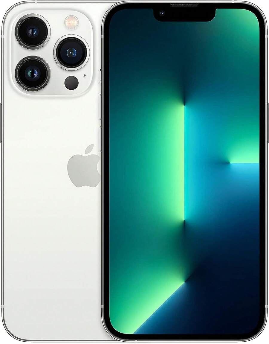 iPhone 13 Pro de Apple, 128GB, totalmente desbloqueado Grado A - Plateado - Ver 1