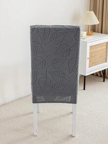 1PC, Swiss Roll, Dark Gray, L-Code Chair Cover, Four Seasons General, Elastic Non-Slip, Computer Chair Cover, Home General, L Code, Office, Stool Cover, Universal Backrest, Chair Cover - Dark Grey - View 8