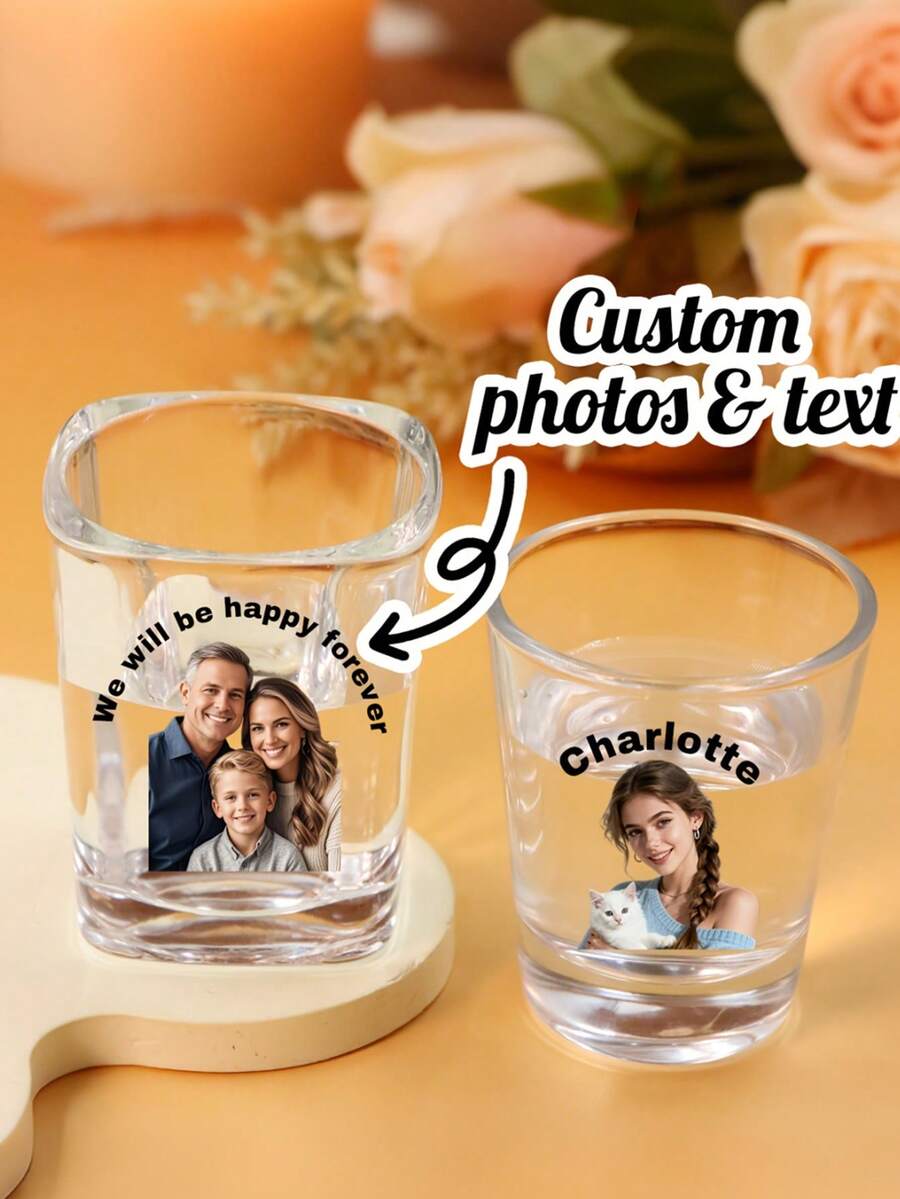 Ly rượu in ảnh theo yêu cầu, có thể cá nhân hóa ảnh và văn bản, ly shot in ảnh theo yêu cầu, ly shot có ảnh, ly shot tùy chỉnh, ly shot sinh nhật tùy chỉnh, ly shot in ảnh cá nhân, đa chức năng, ly shot bạn thân vui nhộn, quà tặng tiệc tùng, ảnh khuôn mặt chú rể cho cô dâu, quà tặng du lịch cho chị em gái, quà tặng tiệc độc thân. - Nhiều màu - Xem 1