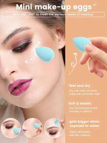 SGIAWETA-5/10/20/30/40/50/60/80/100PCS Makeup Tools Set Including:10PCS Makeup Sponges Makeup+10PCS Makeup Sponges Makeup+10PCS Powder Puffs Loose Powder And Makeup Setting+10PCS Cushion Powder Puffs Makeup+10PCS Cushion Powder Puffs Concealer Makeup,Makeup,Cheap,Room Decor,Vanity,Travel,Bedroom,Makeup Accessories,Puff,Makeup Blender,Powder Puff,Makeup Sponge,Cheap,Stocking Stuffers,Makeup,Makeup Tools,Cheap Stuff,Gifts,Gifts Women,Gifts-Birthdaygift - 青碧色 - 查看 3