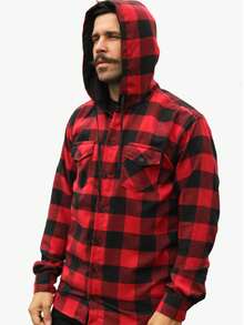 Men Coats - Red - View 10