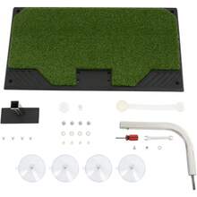 HOHOBLA Golf Swing Trainer - Golf Training Equipment With 5 Height Adjustments - Club Practice Simulator In Home & Indoor - Portable Golf Swing Practice Mat - 綠色 - 查看 9