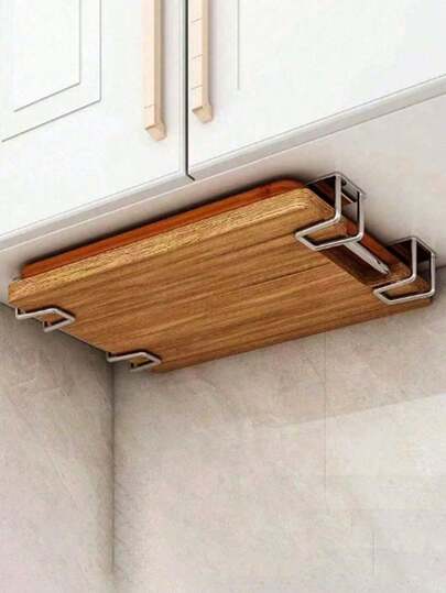 2/4pcs Sponge Holder Set - Wall Mounted Kitchen Sink Storage Rack Without Drilling - For Sponge, Cloth And Wiper - Modern Design, Back To School Essential