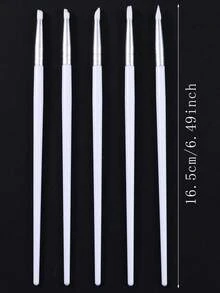 SWEET TREND 5PCS Silicone Nail Art Pen Set, Suitable For Nail Carving, Painting, Shaping, And Pressure Sticker Design, Nail Art Pen Tool Set, DIY Professional Nail Art Tools For Nail Salons - Multicolor - View 3
