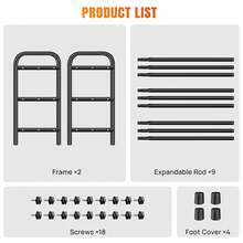 7Sevenjokers 3-Tier Extendable Shoe Rack, Adjustable Shoe Organizer 43-78cm, Black Metal Free Standing Shoe Storage Shelf For Closet, Entryway, Space Saving For Small Spaces - Black - Three-tier Telescopic Shoe Rack - View 9