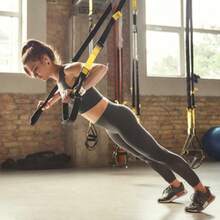 1pc Suspension Training Strap Home Gym P3 Suspension Trainer Resistance Band Workout Set - Yellow - View 1