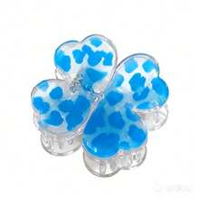 磁性方形发夹，四叶草设计，独特礼物 - 彩色 - 查看 6