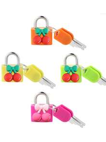 A Thermal Lunch Bag With Four Cups Of Black Coffee And Coffee Beans, Leopard Print Pattern Printed On It,Insulated Bag With The "Caffee Please" Pattern Paired With A Black Cutlery Storage Bag,Double Pocket Lunch Box Bag, Large Capacity - Multicolor - View 1