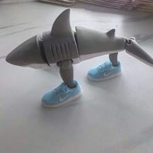 全新全套抽象山海经3D打印鲨鱼卡布奇诺茶壶塑料玩具 - 彩色 - 查看 10