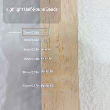 2毫米至30毫米:30毫米/3颗,25毫米/5颗,20毫米/10颗,18毫米/16颗,16毫米/22颗,14毫米/36颗,12毫米/65颗,10毫米/110颗,8毫米/160颗,6毫米/400颗,4毫米/860颗,2毫米/1500颗。12种尺寸的ABS半圆形仿珍珠,半扁平及半球形,适用于DIY珠宝制作、工艺品、配饰、服装、鞋包、美甲及工艺装饰。厂家直销。 - 彩色 - 查看 31