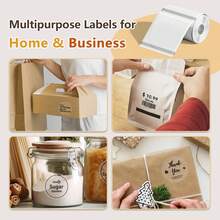 1Roll Transparent Thermal Sticker For M110/M100/M220/M221/M108 Round & Square Waterproof Labels, Adhesive Barcode/Shipping/Address Labels, Tear Resistant, Suitable For Gift Wrapping And Small Businesses - Square 1.57in*1.18in(40*30mm) - View 5
