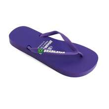 BRASILERAS - Chanclas de playa y piscina - Classic Combi W SS19 - Flip flop de suela antideslizante - Para mujer - Tallas 34 al 41 EU - Hechas en Brasil - Lila Púrpura - Ver 2
