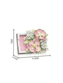 Flower Box Micro-Particle Assembled Building Block Toys DIY Creative Holiday Gifts, Decoration For Desk, Valentine's Day, Mother's Day - Multicolor - View 6