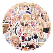 55pcs My Dress-Up Darling Anime Retro Aesthetics Fantasy Sun Ins Y2K Downtown Aesthetic Stickers Gifts Humorous And Funny Stickers 80S 90s Anime Stickers For Scrapbook Supplies Envelope, Water Bottle, Computer, Laptop, Phone, Luggage, Notebook, Fridge,Festival Party,Christmas Decoration New Year Winter Stationery Kindle - 55pcs - View 1